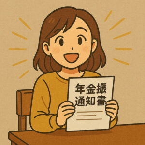 年金振込書が届いてホッ