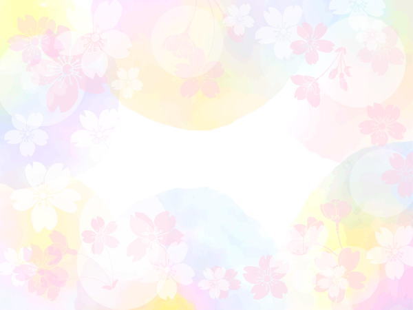 桜模様のイラスト