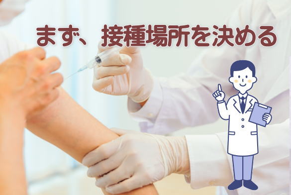 まず接種場所を決める